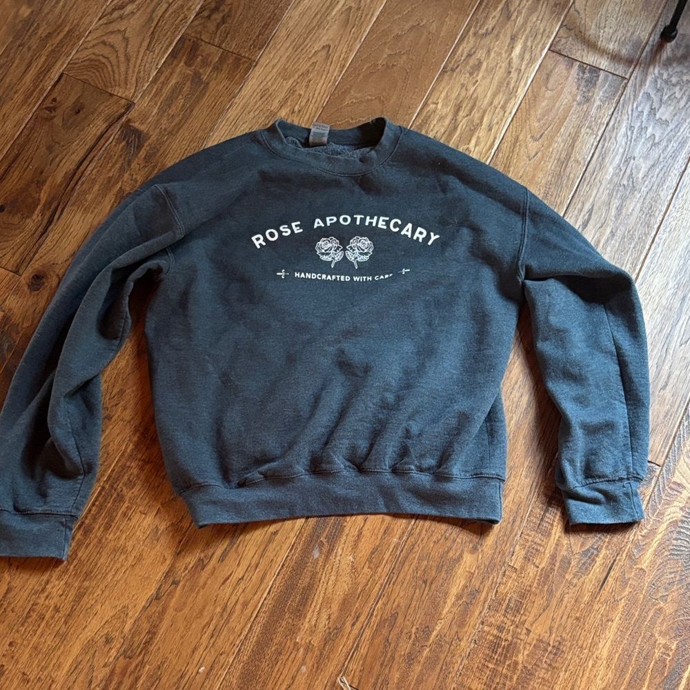 Rose 🌹 Apothecary Charcoal Crewneck Sweater